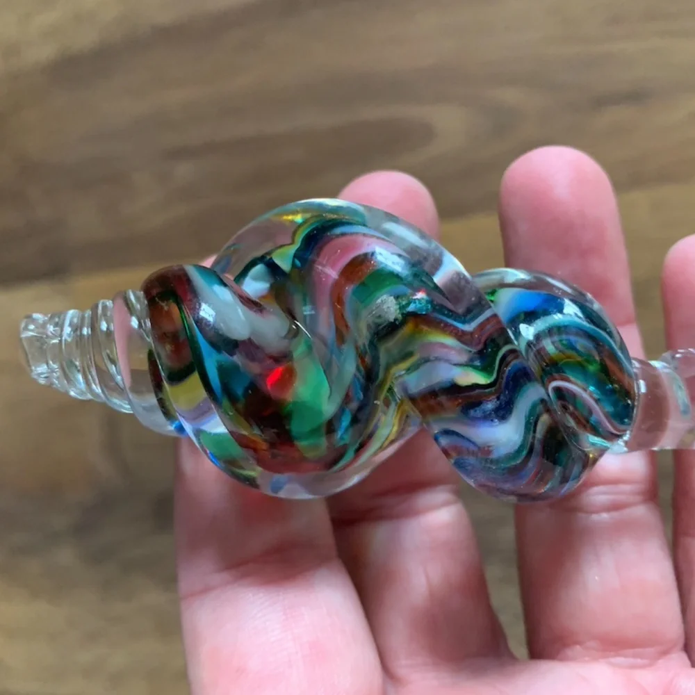 3 Glass Shell Ornaments